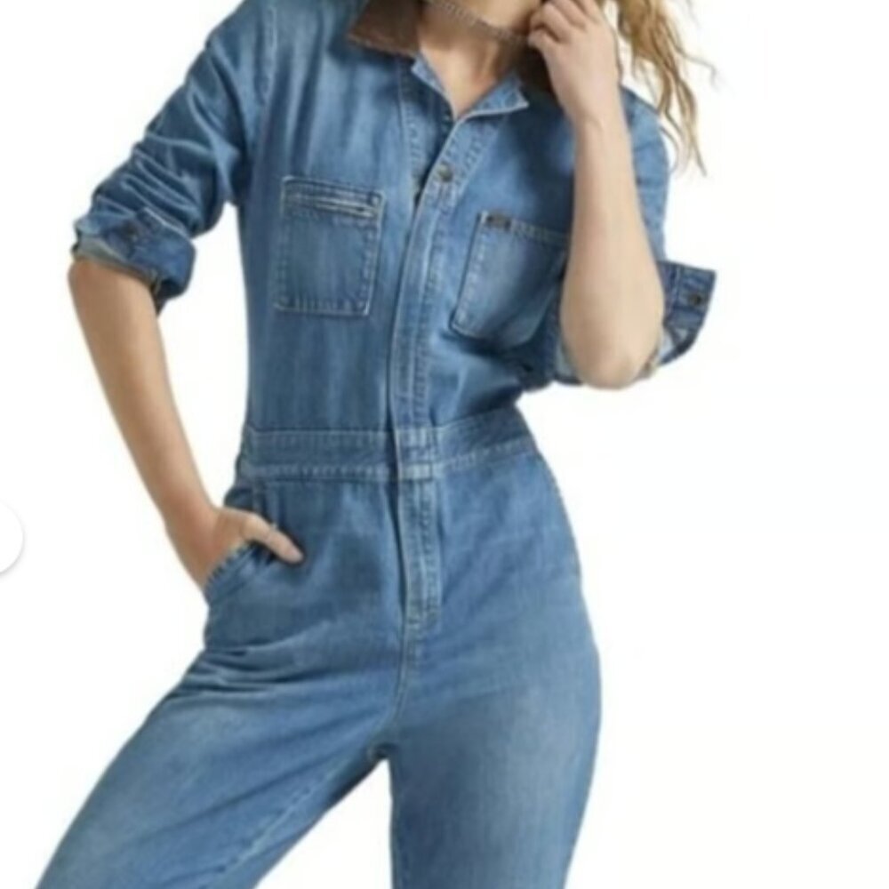 Lee Union-Alls Blue Denim Jumpsuit, Size S, 4-6, NWT